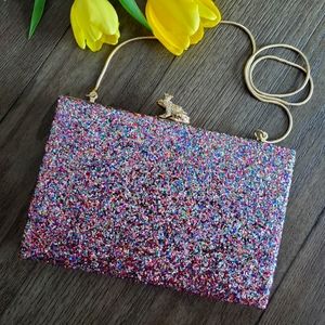 NWOT Kate Spade I kissed a frog wedding belles clutch shoulder bag purse